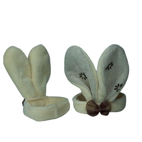 Conjunto 2 Peças Porta Guardanapo Tiara de Coelho 8x5x5cm