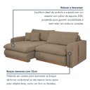 Ver imagem 7 de Sofá Cama Retrátil e Reclinável 2 Lugares Pés Madeira Maciça 210cm França Yescasa