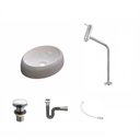 Ver imagem 2 de Kit Cuba Ov39 C/torneira Link 1062 Metal e Válvula Click 1 Polegada G e Sifão Cromado e Flexível com