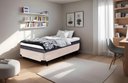 Ver imagem 1 de Cama Box Solteirão Serenelife - Suede Bege Claro