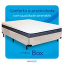 Ver imagem 5 de Cama Box Solteirão Serenelife - Suede Bege Claro