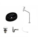 Ver imagem 2 de Kit Cuba Ov39 C/torneira Link 1062 Metal e Válvula Click 1 Polegada G e Sifão Cromado e Flexível com