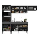 Ver imagem 2 de Armário Cozinha Modulada Completa 251,5cm Milano Multimóveis Mp2398 Cinza