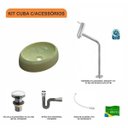 Ver imagem 3 de Kit Cuba Ov39 C/torneira Link 1062 Metal e Válvula Click 1 Polegada G e Sifão Cromado e Flexível com