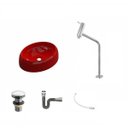 Ver imagem 2 de Kit Cuba Ov39 C/torneira Link 1062 Metal e Válvula Click 1 Polegada G e Sifão Cromado e Flexível com