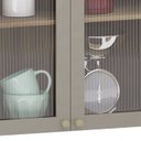 Ver imagem 6 de Armário de Cozinha 80cm 2 Portas com Vidro Nádia Mocca/avelã L01 - Mpozenato