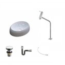 Ver imagem 2 de Kit Cuba Ov39 C/torneira Link 1062 Metal e Válvula Click 1 Polegada G e Sifão Cromado e Flexível com