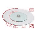 Ver imagem 2 de Prato Giratório Vidro Incolor Temperado 70 Cm:70 cm