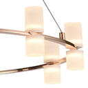 Ver imagem 4 de Pendente Candel Dourado e Branco (d)62cm (a)10.5cm 18x2w 3000k 2880lm - Jj001
