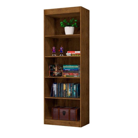 Armário Livreiro 4 Prateleiras Caio J&a Móveis Jequitibá