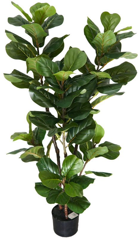 Arvore Planta Artificial Folhagem Ficus Lyrata 150cm Premium - 2