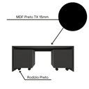 Ver imagem 6 de Mesa Organizadora de Brinquedos Infantil 120cm 2 Baús 100% Mdf Plancasa:preto