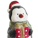 Ver imagem 4 de Escultura Pinguim Natalino em Pé Decorativo em Resina 14cm