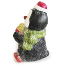 Ver imagem 7 de Escultura Pinguim Natalino em Pé Decorativo em Resina 14cm