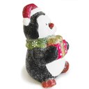 Ver imagem 2 de Escultura Pinguim Natalino em Pé Decorativo em Resina 14cm