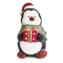 Ver imagem 1 de Escultura Pinguim Natalino em Pé Decorativo em Resina 14cm