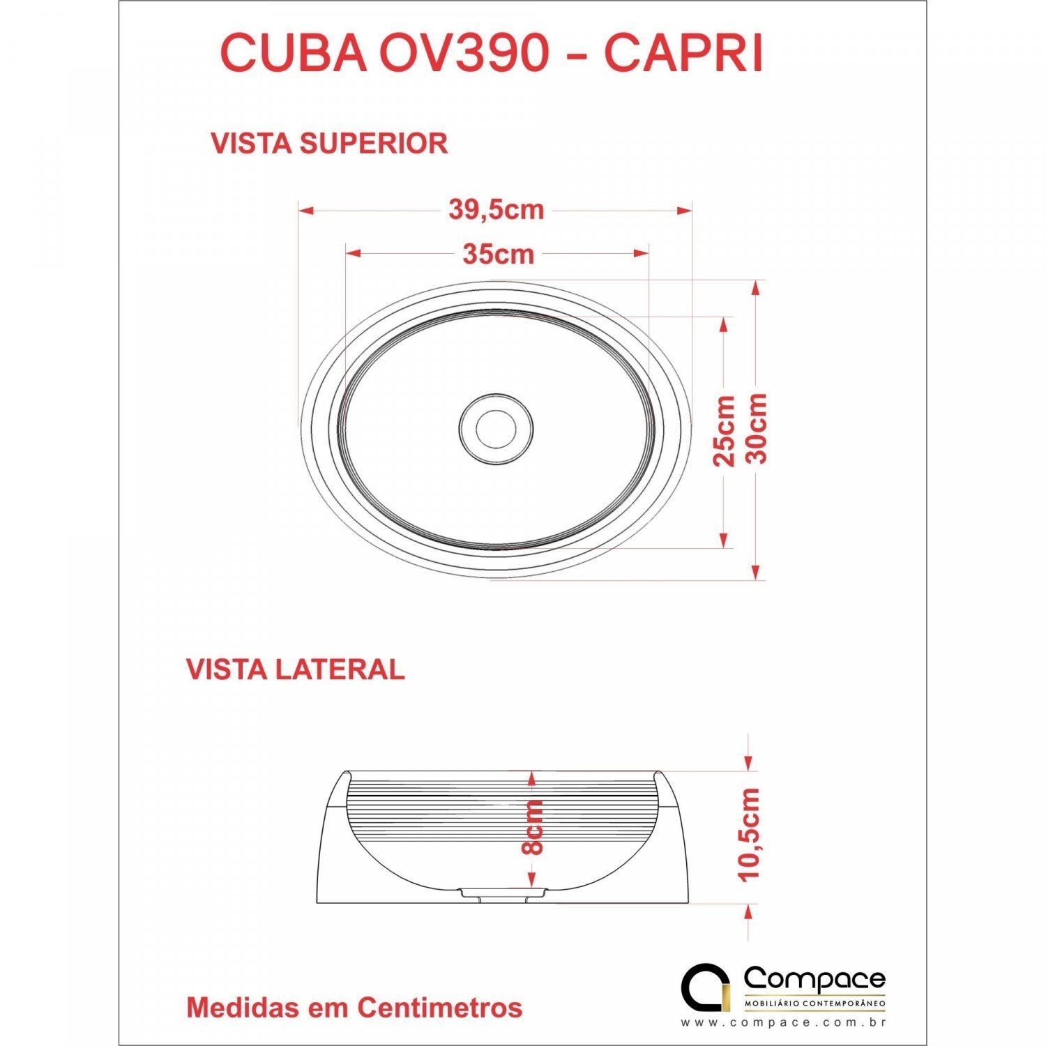 Kit Cuba Ov39 com Torneira Link 1062 Metal e Válvula Click 1 Polegada B Compace - 6