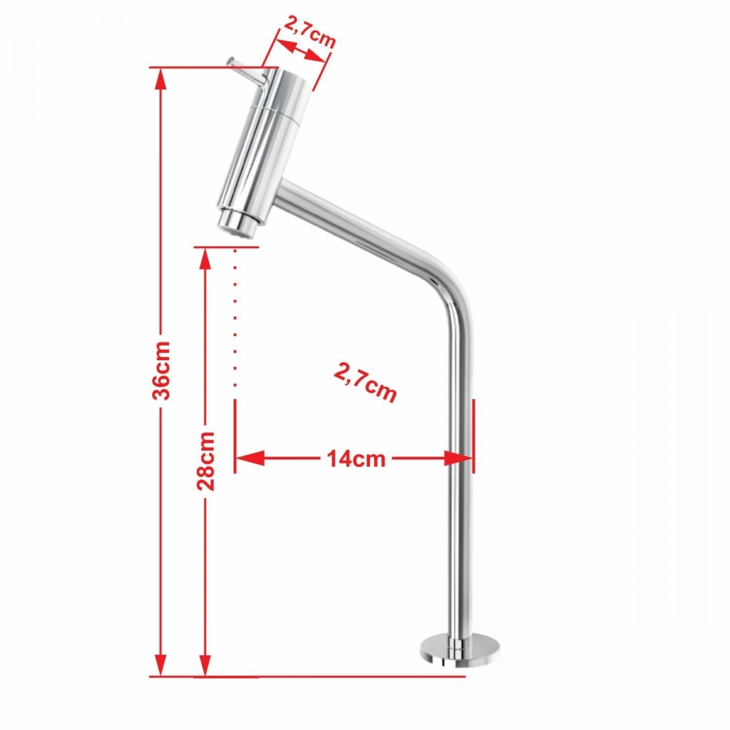 Kit Cuba Ov39 com Torneira Link 1062 Metal e Válvula Click 1 Polegada B Compace - 7