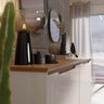 Buffet Decorativo Flow de 4 Portas - Ej Móveis - Off White e Freijó - 4