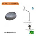 Ver imagem 3 de Kit Cuba Ov39 com Torneira Link 1062 Metal e Válvula Click 1 Polegada G Compace