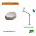 Ver imagem 3 de Kit Cuba Ov39 C/torneira Link 1062 Metal 1/4 Volta Compace