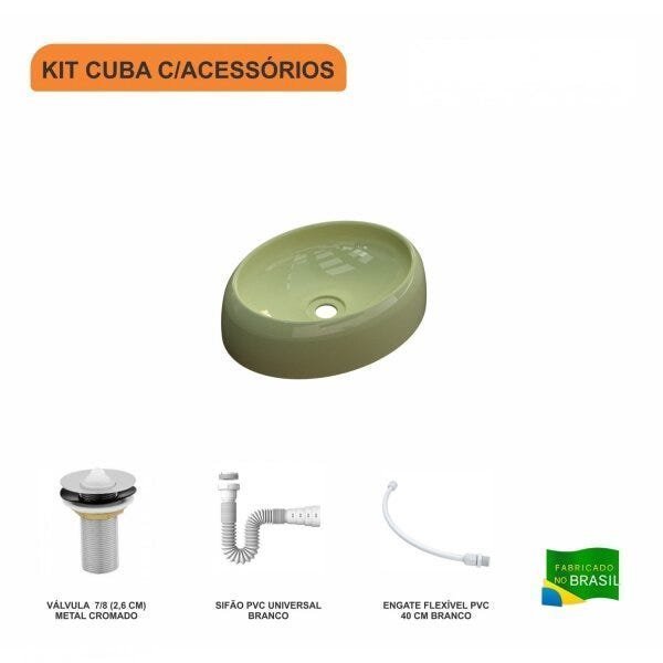 Kit Cuba OV39 C/Válvula 1 Polegada e Sifão Pvc e Flexível Compace - 3