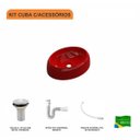 Ver imagem 3 de Kit Cuba Ov39 C/válvula 1 Polegada e Sifão Pvc e Flexível Compace