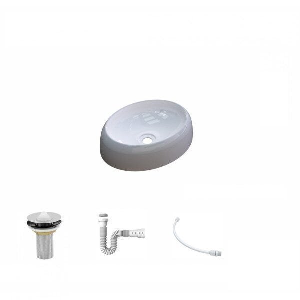 Kit Cuba OV39 C/Válvula 1 Polegada e Sifão Pvc e Flexível Compace - 2