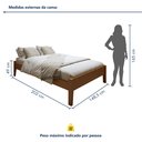 Ver imagem 2 de Cama Casal 148,5cm Turca Slim em Madeira Maciça