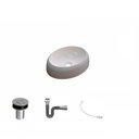 Ver imagem 2 de Kit Cuba Ov39 C/válvula Click 1 Polegada B e Sifão Cromado e Flexível Compace