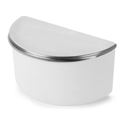 Saleiro Plástico com Tampa de Aço 1kg de Bancada Forma Inox:Preto - 5