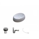 Ver imagem 2 de Kit Cuba Ov39 C/válvula Click 1 Polegada B e Sifão Cromado e Flexível Compace