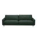 Ver imagem 6 de Sofá Decorativo Isaac 3 Lugares Sala de Estar 240cm Pés em Aço Couro Verde Musgo G88 - Gran Belo