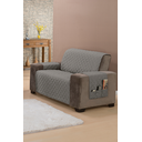 Ver imagem 4 de Protetor de sofá matelado tamanho padrão 2 lugares 1,1 metros capa cor cinza