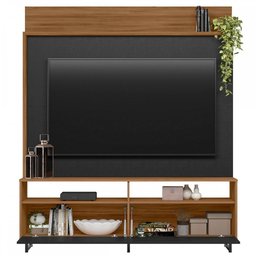 Estante para TV Até 65 Polegadas 2 Portas Freijó Trend/Preto Nt1300 - Notável Móveis - 3