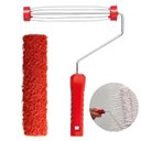 Ver imagem 1 de Rolo para Textura Pintura Cabelo de Anjo 23cm Efeito Rústico + Suporte Garfo Gaiola