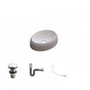 Ver imagem 2 de Kit Cuba Ov39 com Válvula Click 1 Polegada G e Sifão Cromado e Flexível Compace