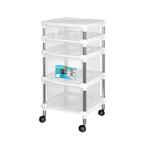 Gaveteiro Organizador Multiuso C/ 4 Gavetas Branco Niquelart