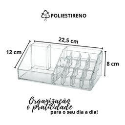 Organizador de Cosmético Maquiagem 22,5 Cm Poliestireno - 2