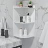 Cantoneira Prateleira Para Banheiro e Cozinha - Branco - 1