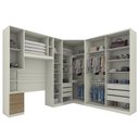 Ver imagem 3 de Quarto Modulado Solteiro Seletto 5 Peças Areia/Jequitibá com Espelho - Móveis Henn