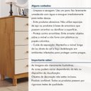 Ver mais imagens de Cômoda 4 Gavetas Puxador em MDF e Pés Reguláveis Lisboa