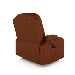 Poltrona do Papai Reclinável Crihs Lift com Massagem e Aquecimento Pu Caramelo Brilho G23 - Gran - 2