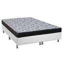 Ver imagem 1 de Cama Box Queen: Colchão Anatômico Ortobom D33/EP Fort Tech ISO 100 + Base CRC Suede White(158x198)