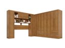 Ver imagem 2 de Guarda-Roupa Casal Modulado de Canto com 11 Portas Espaço para Cama Multimóveis Cinamomo