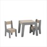 Conjunto Mesa Infantil 2 Cadeiras Mdf Diana Cinza Conect Ofertamo - 1