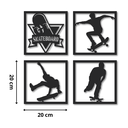 Ver imagem 3 de Quadros Esportes Decoração Futebol Skate Basquete Outros Mdf:skate