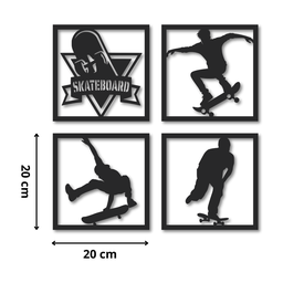 Quadros Esportes Decoração Futebol Skate Basquete Outros Mdf:skate - 3