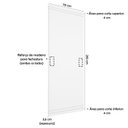 Ver imagem 3 de Porta de Madeira Bater Lisa U.v Rubi 210cmx70cm - Mogno