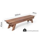 Ver imagem 3 de Banco para Jardim Churrasco Gran Rústico Yescasa